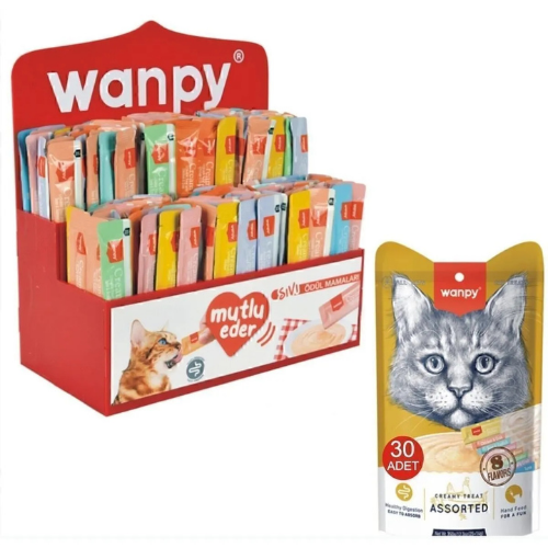  Karışık Sıvı Kedi Ödül Maması 30 Adet X 14 gram